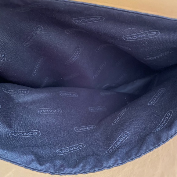 Vintage Coach Classic Compartment Tote Leather Shoulder Bag 9872 Camel USA - Picture 12 of 16